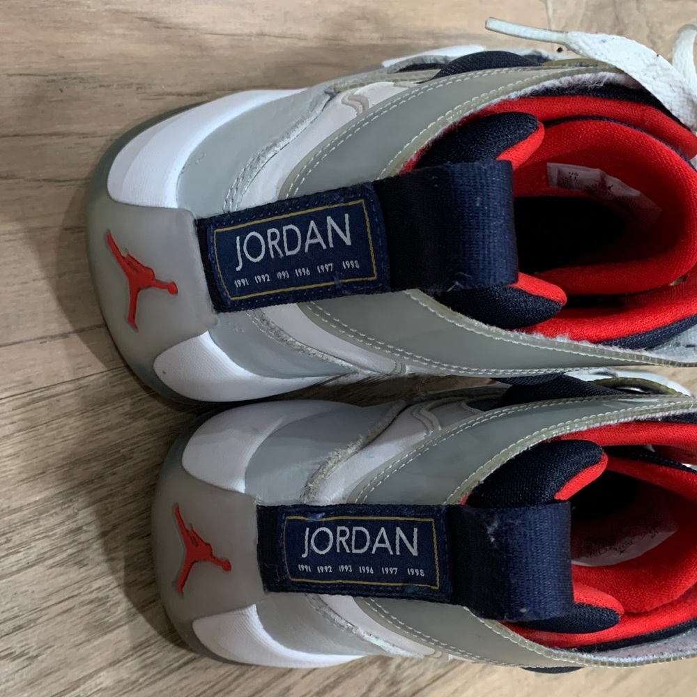 Jordan Men's Jumpman Two Trey White Midnight Navy Size 11 - Picture 6 of 9